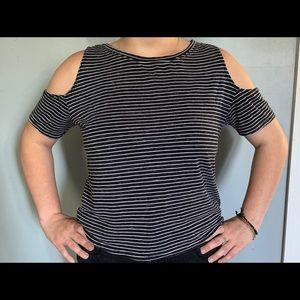 Striped Drop Sleeve Top